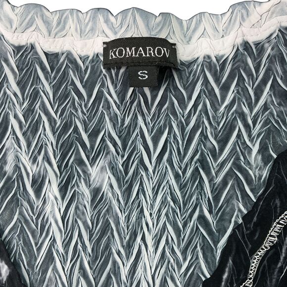 Komarov Monochromatic Bias Cut Dress Size S Fit & Flare Glam Cocktail Minimalist - Picture 9 of 12